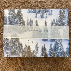 Gray Malin 500 Piece Double-Sided Winter Snow Skiing Jigsaw Puzzle